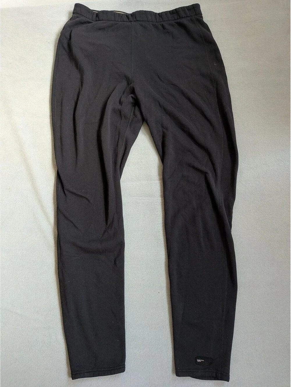 REI Long Johns Mens XL Black Polartec Fleece Thermal Base Layer Pants Underwear